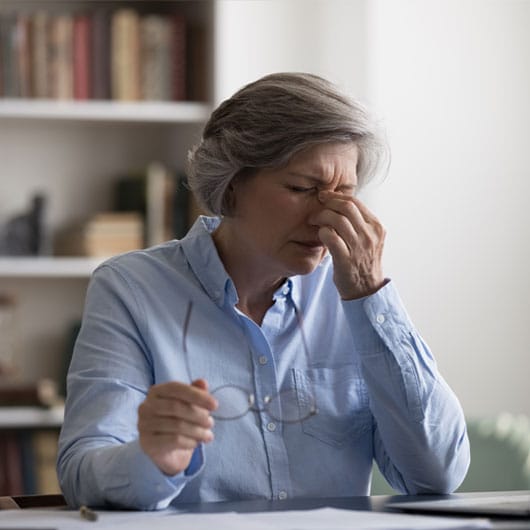 Pérdida o disminución de la visión en la menopausia